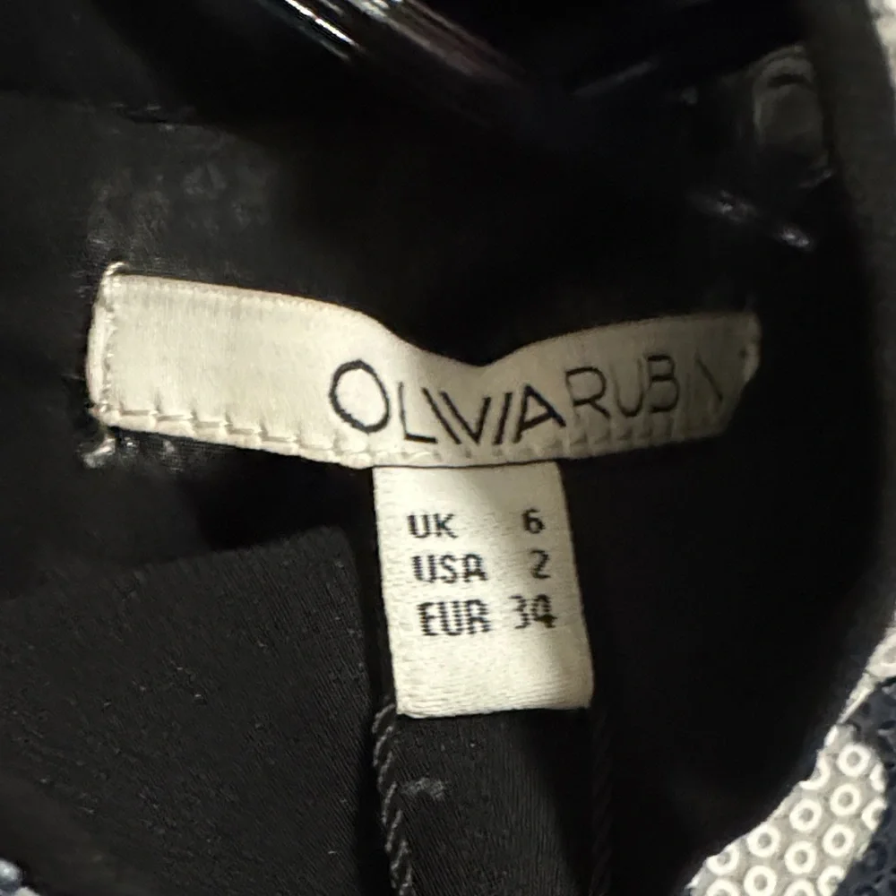 OLIVIA RUBIN Black and White Long Sleeve Dress - Picture 2 of 2